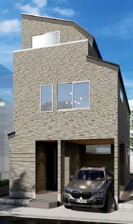 品川区豊町5丁目 売地 限定1区画 建物プラン例(パース・外観)